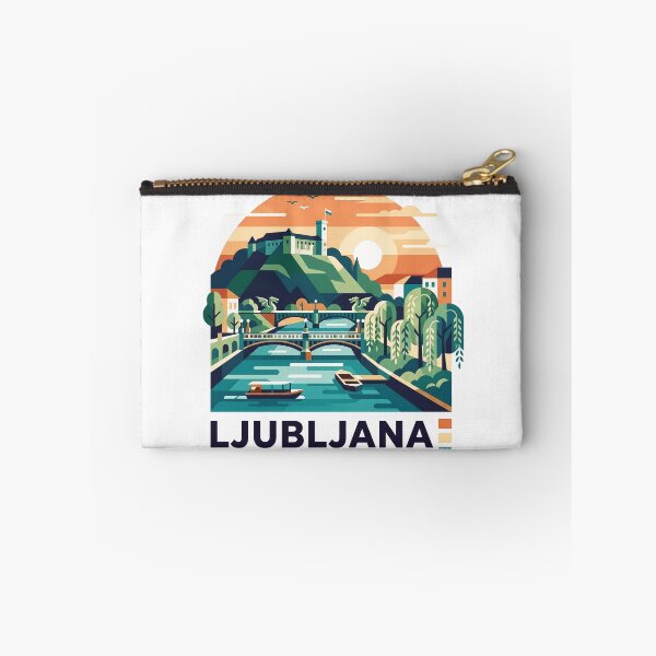 Item preview, Ljubljana Slovenia Vintage Print - Ljubljana Dragon designed and sold by OzzFrequency.