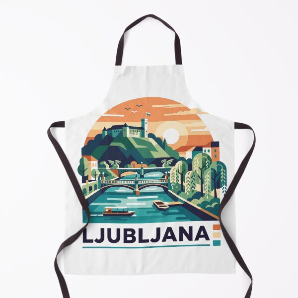 Item preview, Ljubljana Slovenia Vintage Print - Ljubljana Dragon designed and sold by OzzFrequency.