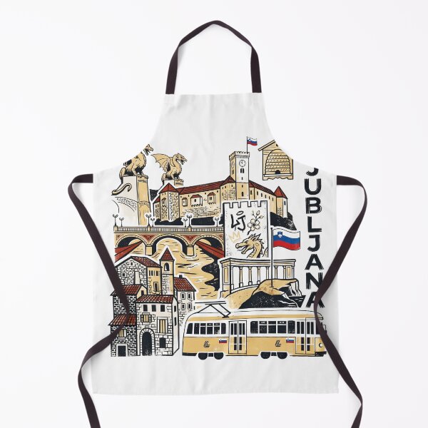 Item preview, Ljubljana Slovenia Vintage Print - Ljubljana Dragon designed and sold by OzzFrequency.