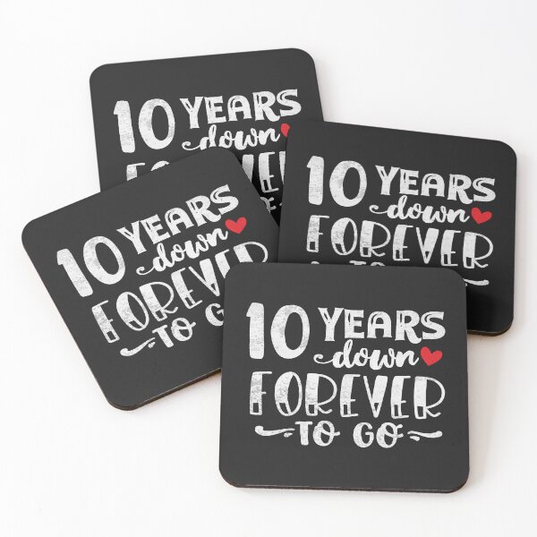 Item preview, 10 Year Anniversary - 10 Years Down Forever to Go designed and sold by Artful Paws.