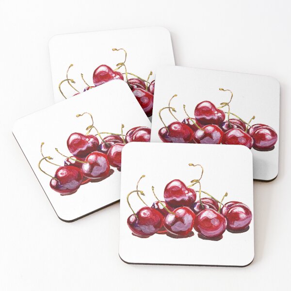 Item preview, Hand painted red cherries  designed and sold by KateIvesArt.
