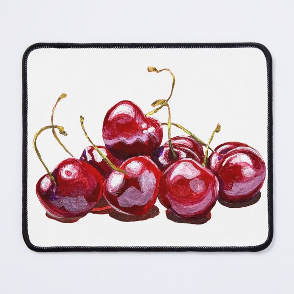 Item preview, Hand painted red cherries designed and sold by KateIvesArt.