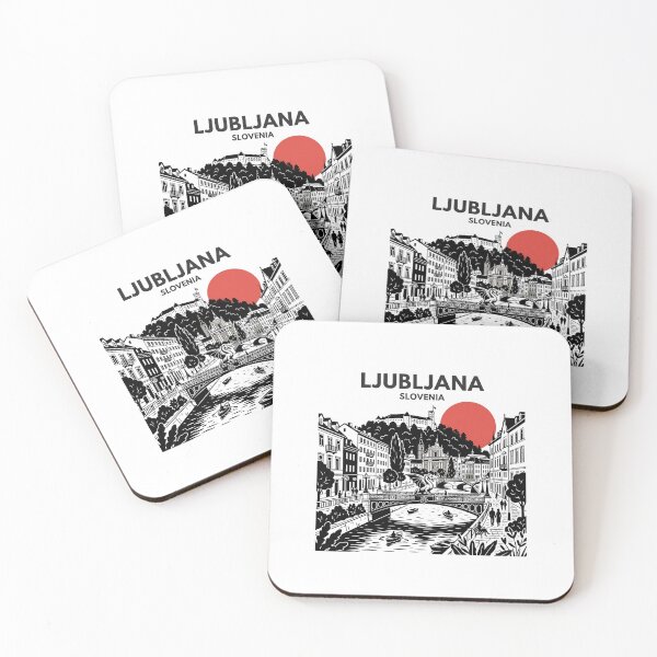 Item preview, Ljubljana Slovenia Vintage Print - Ljubljana Dragon designed and sold by OzzFrequency.