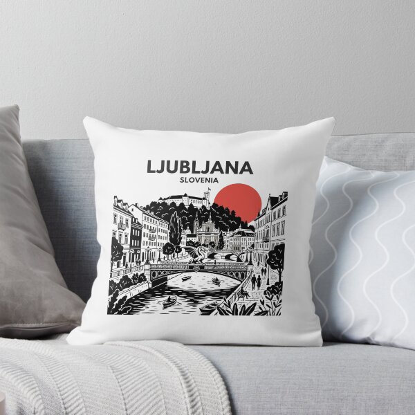 Item preview, Ljubljana Slovenia Vintage Print - Ljubljana Dragon designed and sold by OzzFrequency.