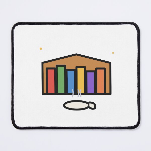 Item preview, Bookish Cottage Bookshelf and Tea Sticker designed and sold by BYyass25.