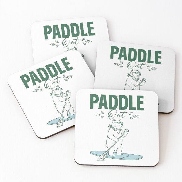 Item preview, Paddle Out Bear Paddleboard Design designed and sold by NullSpacePrints.