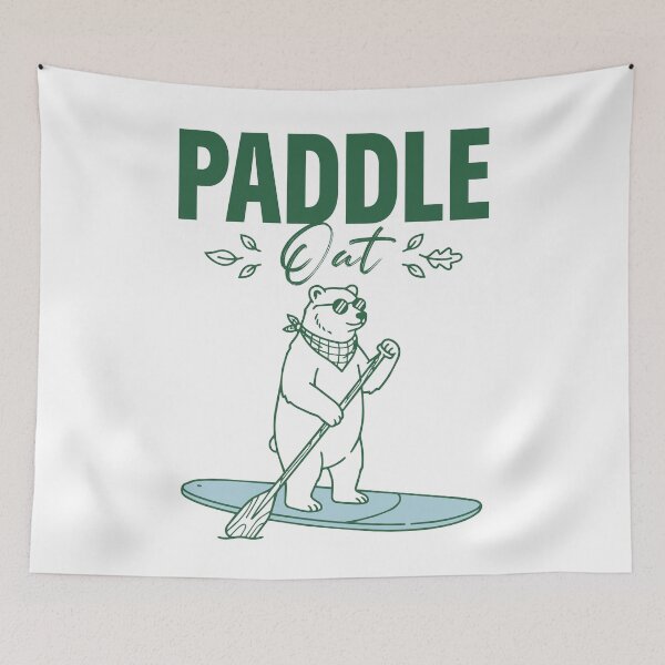 Item preview, Paddle Out Bear Paddleboard Design designed and sold by NullSpacePrints.