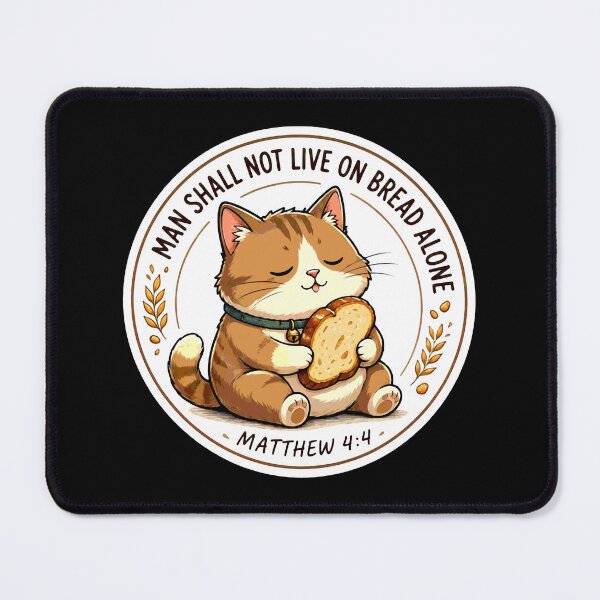 Item preview, Matthew 4:4 Man Shall Not Live On Bread Alone designed and sold by plushism.