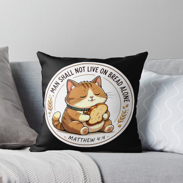 Item preview, Matthew 4:4 Man Shall Not Live On Bread Alone designed and sold by plushism.