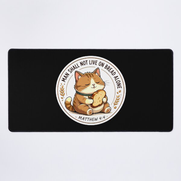 Item preview, Matthew 4:4 Man Shall Not Live On Bread Alone designed and sold by plushism.