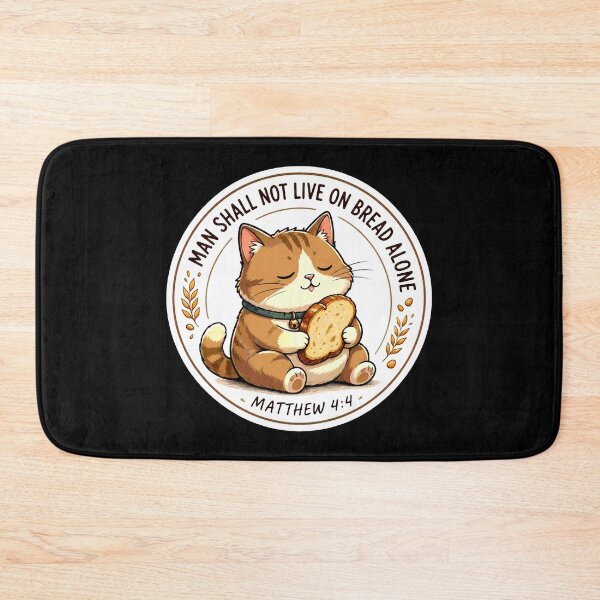 Item preview, Matthew 4:4 Man Shall Not Live On Bread Alone designed and sold by plushism.