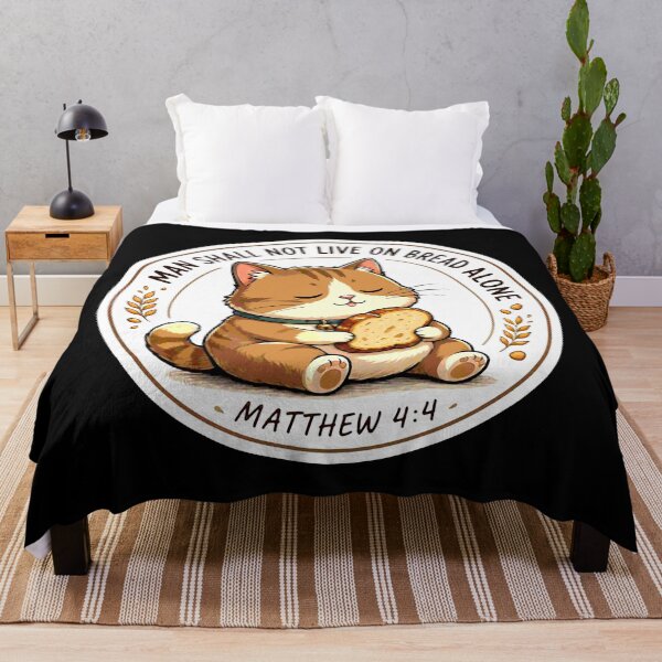 Item preview, Matthew 4:4 Man Shall Not Live On Bread Alone designed and sold by plushism.