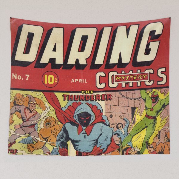 Item preview, Daring Comics Comic Book The Thunderer Original Custom Vintage Movie Poster Art designed and sold by Cool Robot Bro..