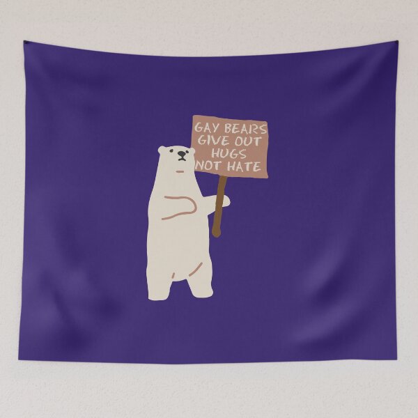 Item preview, gay bears give out hugs not hate designed and sold by remerasnerdas.