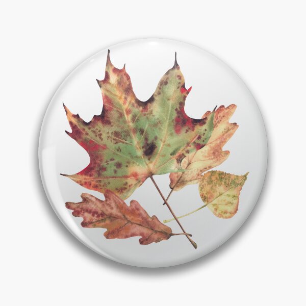 Artikelvorschau, Herbstlaub von Laubbäumen wie Ahorn, Eiche und Espe. Aquarell entworfen und verkauft von BartolArt.