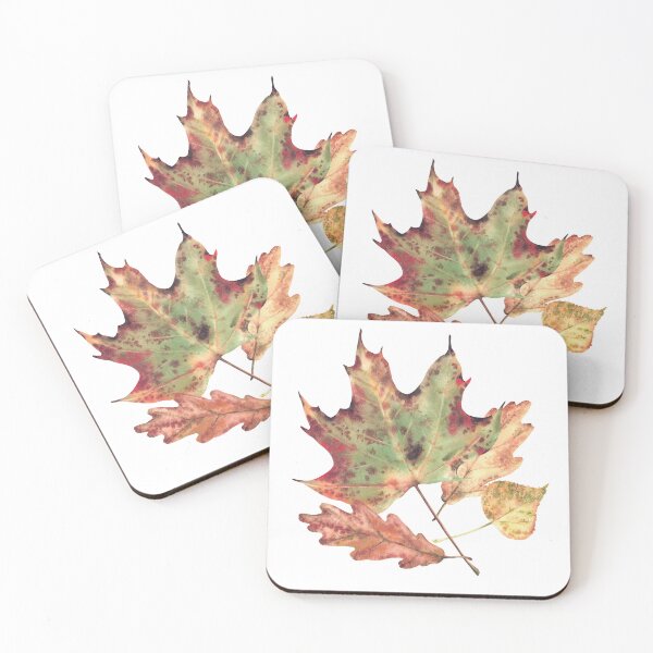 Item preview, Autumn leaves from deciduous trees, such as maple, oak and aspen. Watercolor  designed and sold by BartolArt.