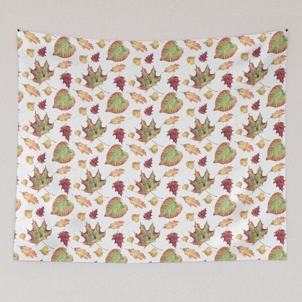 Item preview, Autumn leaves from deciduous trees, such as maple, oak and aspen. Watercolor  designed and sold by BartolArt.