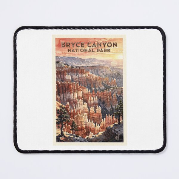 Item preview, Bryce Canyon National Park Utah Vintage Watercolor Travel designed and sold by Teelogic.