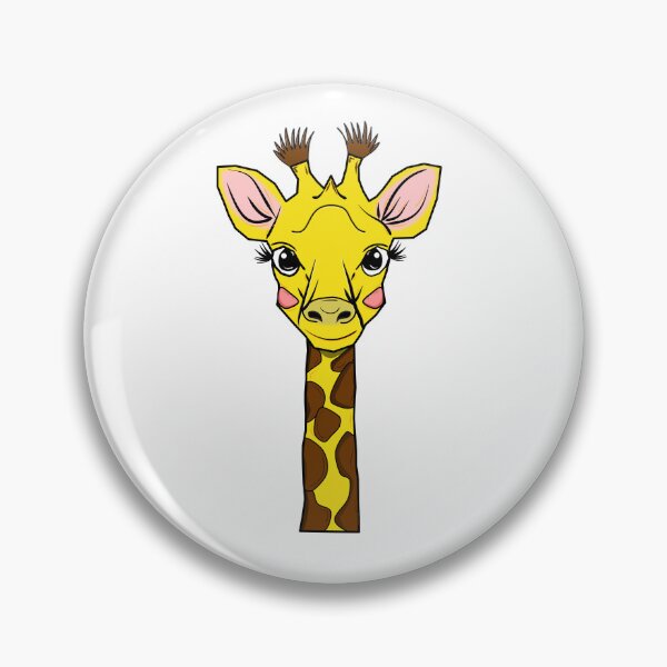 Item preview, Cute Giraffe Portrait – Colorful African Wildlife Animal Art designed and sold by ForcePrint.