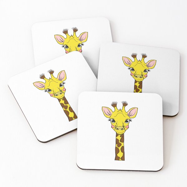 Artikelvorschau, Niedliches Giraffenporträt – Farbenfrohe afrikanische Wildtierkunst entworfen und verkauft von ForcePrint.