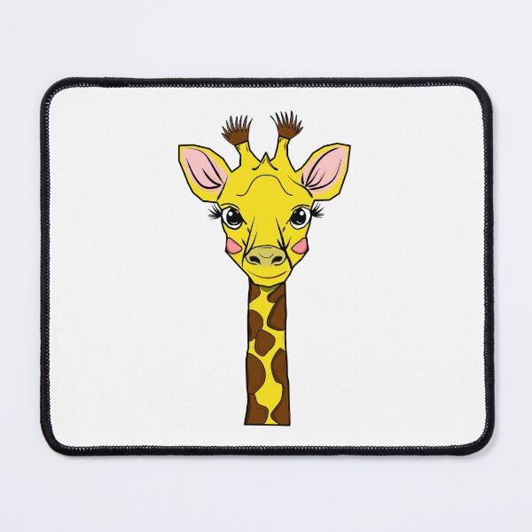 Item preview, Cute Giraffe Portrait – Colorful African Wildlife Animal Art designed and sold by ForcePrint.