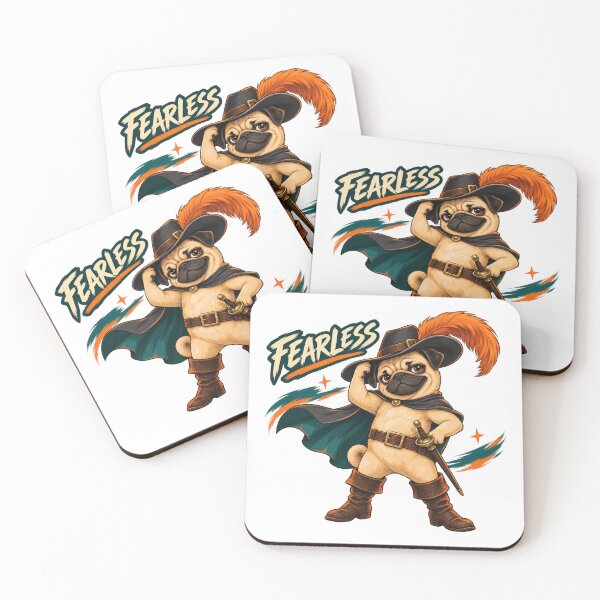Item preview, Fearless Pug Adventure Hero designed and sold by ArtikaCreative.
