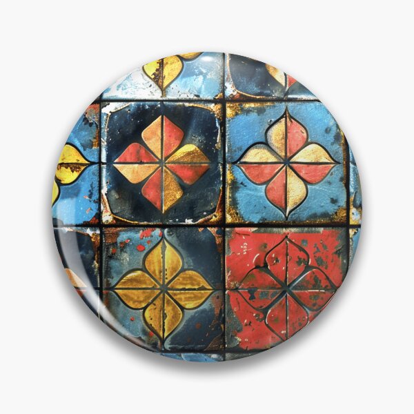 Item preview, Colorful Vintage Moroccan Tile Textured Distressed Design Pattern  designed and sold by DEC02.