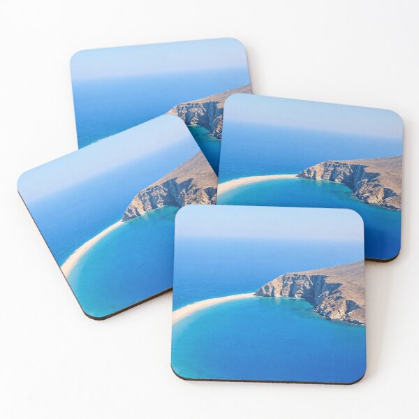 Item preview, Turquoise Lagoon Blue Ocean Beach Aerial View designed and sold by PhoceaWallpaper.