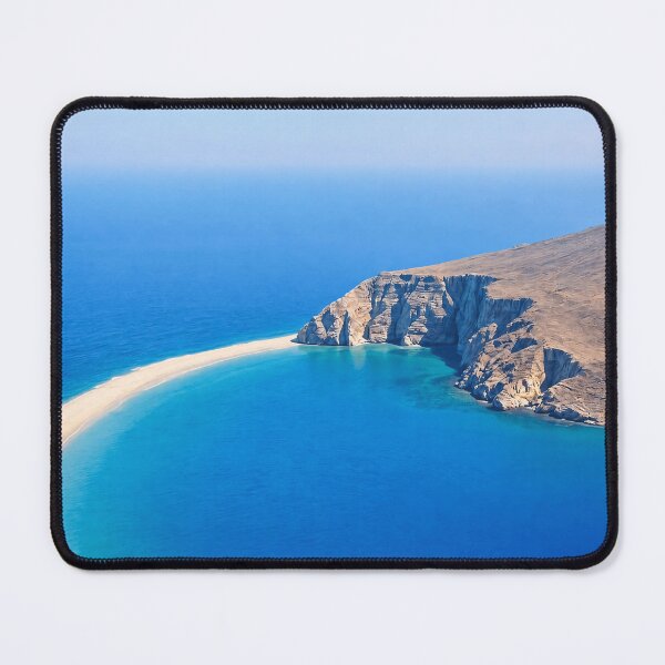Item preview, Turquoise Lagoon Blue Ocean Beach Aerial View designed and sold by PhoceaWallpaper.