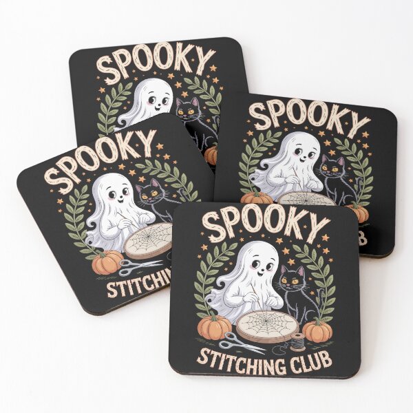 Item preview, SPOOKY STITCHING CLUB, designed and sold by jkrphoto.