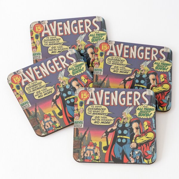 Artikelvorschau, Avengers Comics Marvel Comic Buch Original Custom Vintage Filmplakat Kunst entworfen und verkauft von Cool Robot Bro..