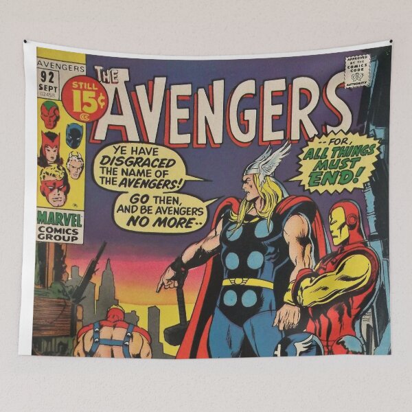 Item preview, The Avengers Comics Marvel Comic Book Original Custom Vintage Movie Poster Art designed and sold by Cool Robot Bro..