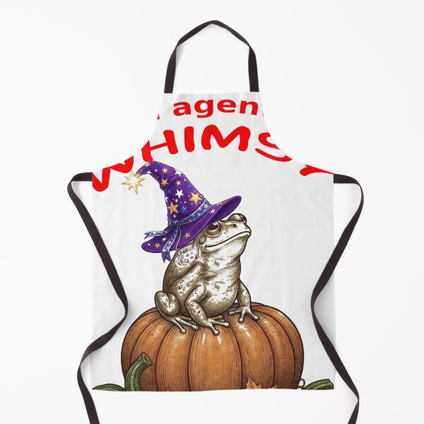 Item preview, I Am Agent Of Whimsy Wizard Frog On Pumpkin designed and sold by hepopatterns.