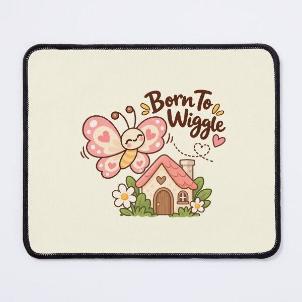 Item preview, Born To Wiggle Butterfly Cottagecore Cute Sticker designed and sold by StickyDelights.