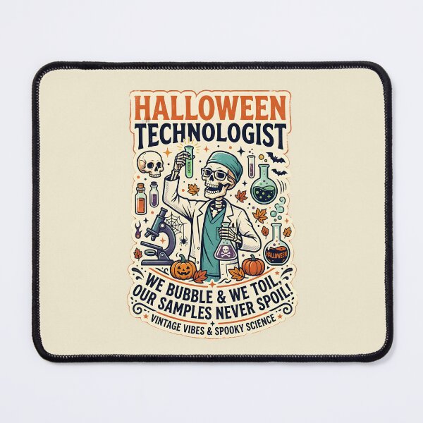 Item preview, Halloween technologist - We bubble & we toil, our samples never spoil - Halloween for technologists designed and sold by ParadoxParadox.