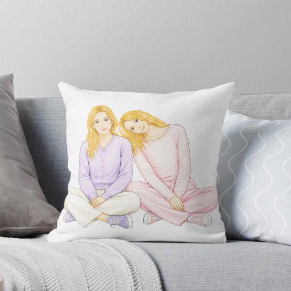 Item preview, Lavender & Pink – Cozy Best Friends Watercolor Illustration designed and sold by kitastylish.
