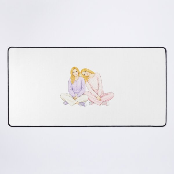 Item preview, Lavender & Pink – Cozy Best Friends Watercolor Illustration designed and sold by kitastylish.