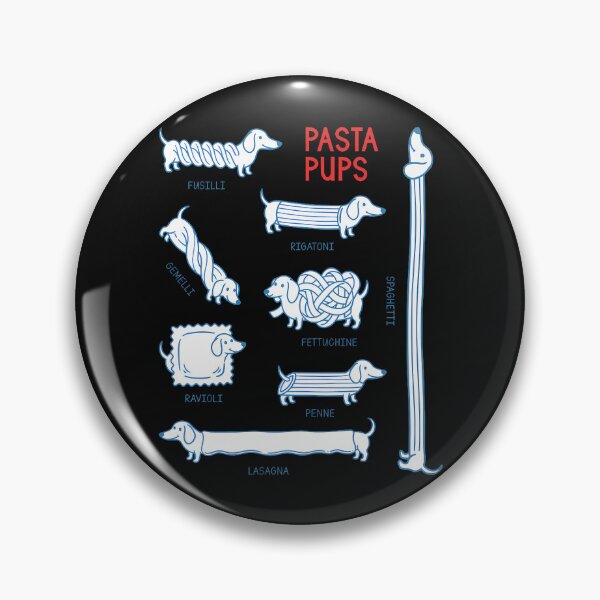 Item preview, Pasta Pups Funny Dachshund Italian Food Spaghetti Dog designed and sold by Chromatic-Cubes.