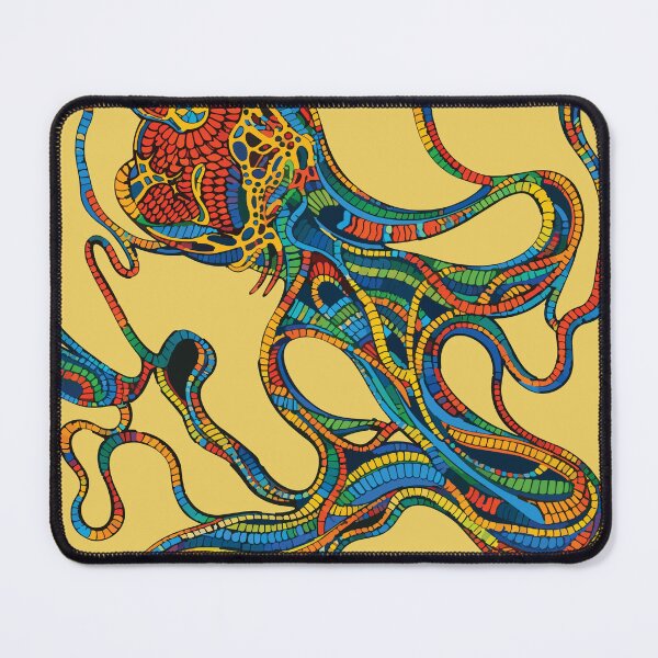 Item preview, Mosaic Octopus - Colorful Folk Creature Art designed and sold by photossmirnov.