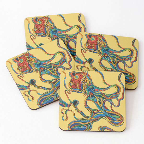 Item preview, Mosaic Octopus - Colorful Folk Creature Art designed and sold by photossmirnov.