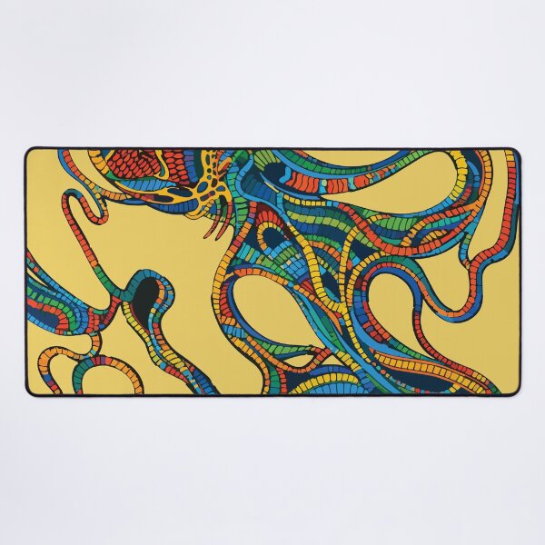 Item preview, Mosaic Octopus - Colorful Folk Creature Art designed and sold by photossmirnov.