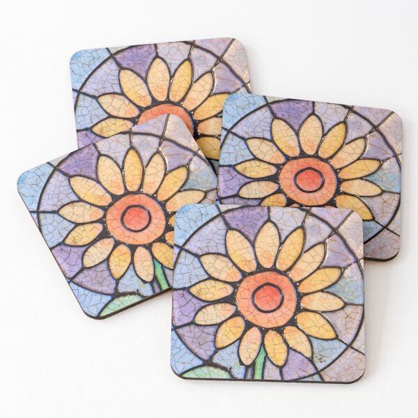 Item preview, Sunflower Stained Glass Style designed and sold by Aslan Heart Studio.