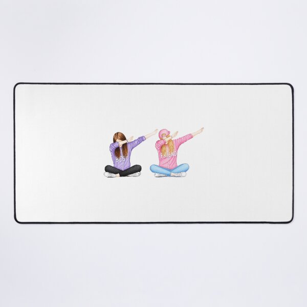 Item preview, Best Friend Dab – Purple & Pink Hoodie BFF Illustration designed and sold by kitastylish.