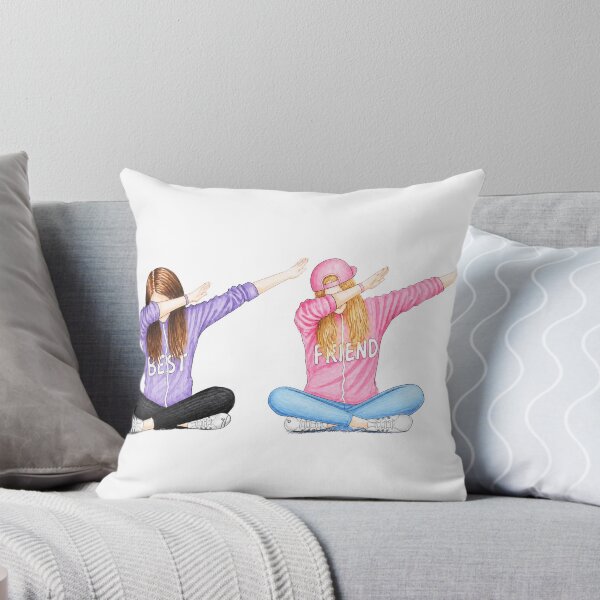Item preview, Best Friend Dab – Purple & Pink Hoodie BFF Illustration designed and sold by kitastylish.