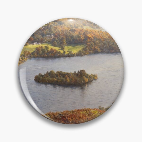 Item preview, Grasmere Lake District - Autumn Landscape Print - Lake District Wall Art - A3 A4 A5 designed and sold by QuietCanvasArtworks.
