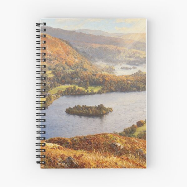 Item preview, Grasmere Lake District - Autumn Landscape Print - Lake District Wall Art - A3 A4 A5 designed and sold by QuietCanvasArtworks.