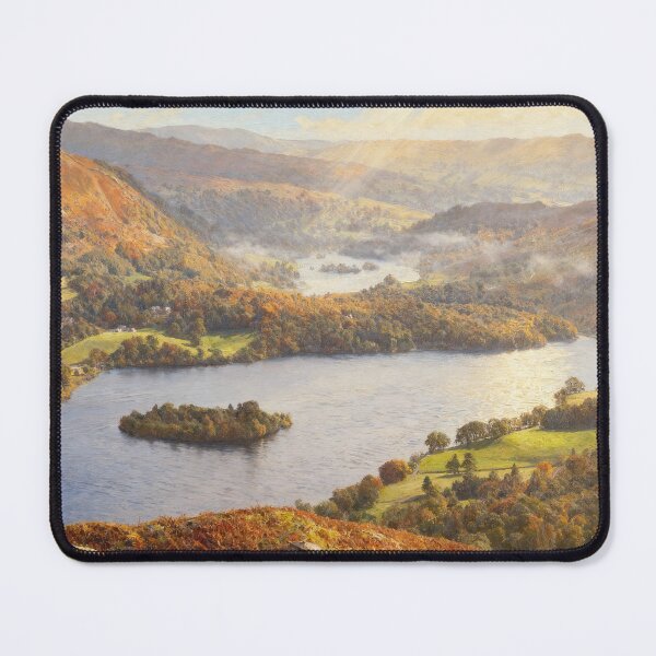 Item preview, Grasmere Lake District - Autumn Landscape Print - Lake District Wall Art - A3 A4 A5 designed and sold by QuietCanvasArtworks.