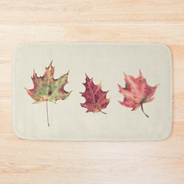 Item preview, Autumn maple, sycamore leaves green, yellow, red and golden coloured. Watercolor designed and sold by BartolArt.