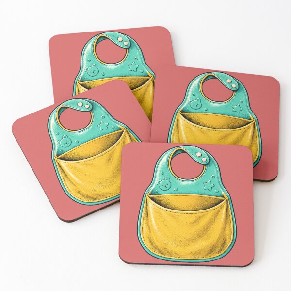 Item preview, Retro Baby Bib With Pocket designed and sold by Ania & Maxiu.