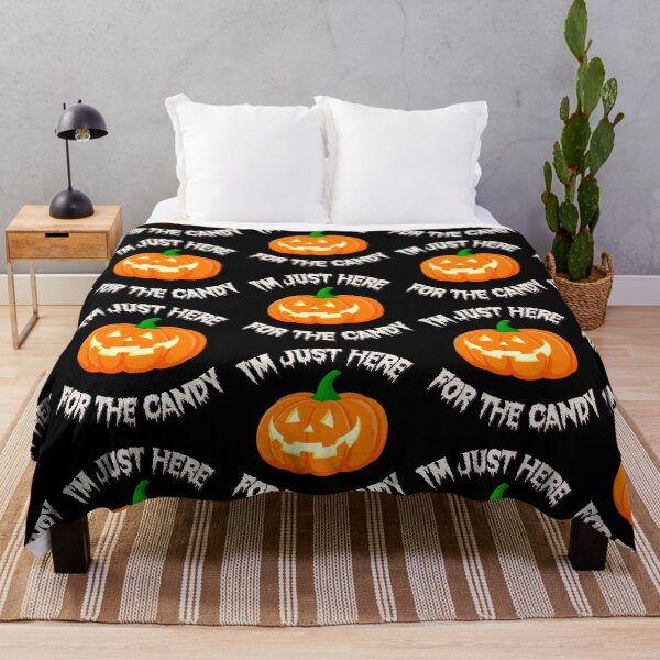 Item preview, I'm just here for the candy scary funny unisex halloween design designed and sold by Logiprint.